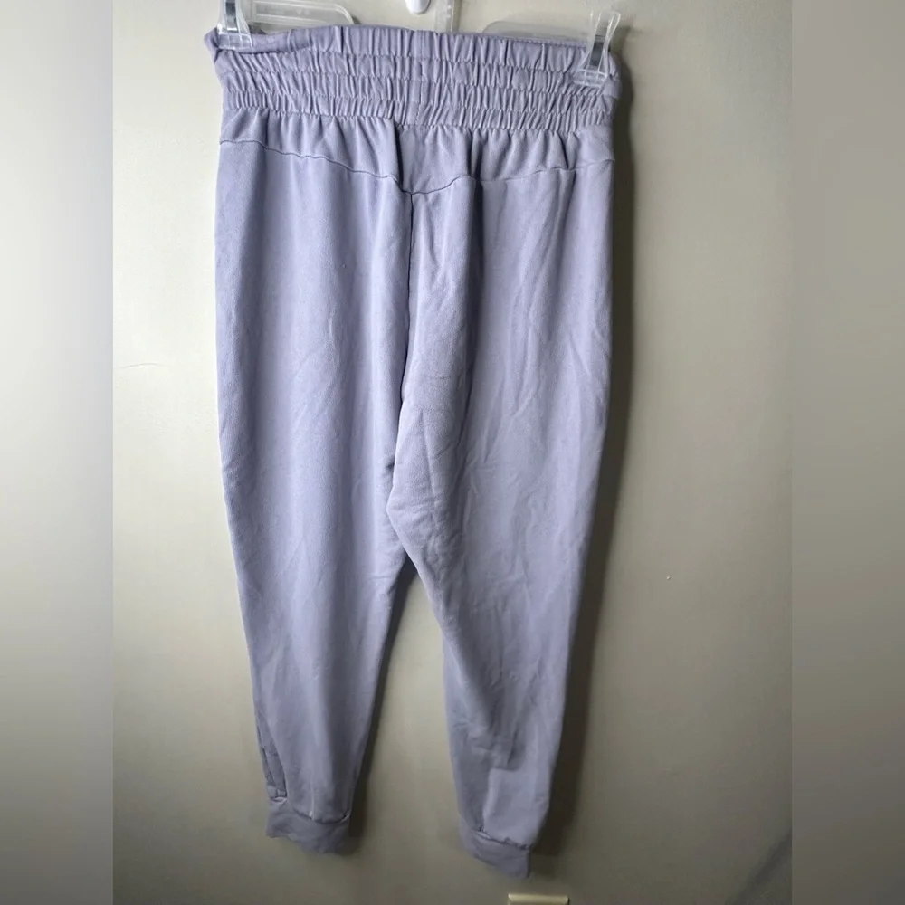 Gymshark Light Gray Joggers with Black Accents size small